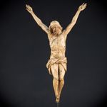 Corpus Christi Statue Antique 17th / 18th Cent | Jesus Christ Wood Figure | 16"