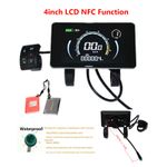 24V-72V EBike Display 4inch LCD Screen Power Speed Meter Control Panel with NFC