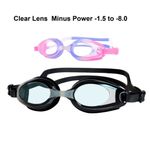 Kids Prescription  Swimming Goggles Myopia Minus Power Anti-fog -1.5 to -8.0