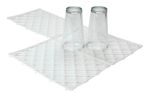 Glass Mats White Plastic Interlocking Pack of 10 Pub Bar Glass Care