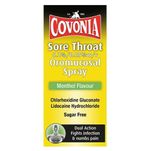 Covonia Sore Throat Spray - Dual Action - Menthol Flavour - 30ml