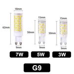 G9 LED Bulb Warm and Cold White 3W 5W 7W G9 Long Life High Energy Saving A Bulbs