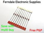 Zener Diodes, 1W, 3.3V - 62V, 1N4728A-1N4759A, Pack of 2, 5, 10, 20, 50 free p&p