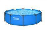 Frame Swimming Pool 10ft Bestway Steel Pro Max Round Pool with Filter Pump- Blue