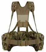 MTP MOD AIRBORNE LIGHTWEIGHT WEBBING CAMO CADET TACTICAL 3 X UTILITY POUCHES