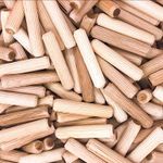 HARDWOOD DOWELS 5mm 6mm 8mm 10mm 12mm Beechwood Wooden Chamfered Fluted Pin Wood