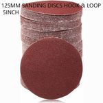 Sanding Discs Hook & Loop 5Inch Orbital Sander Pad 40-2000 Grit Sand Paper 125mm