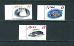 C124 Niue  2001    fish marine turtles    3v. MNH