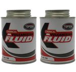 Tyre Repair Vulcanizing Cement Tyre Patch Repair Glue Topseal 250ml Tin x 2