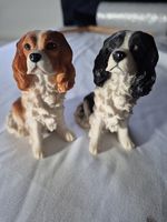 BEST OF BREEDS. SPRINGER SPANIELS X 2. 4 INCHES HIGH.