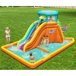 H2OGO! Tidal Tower Mega Water Park in Orange with air pump bouncy castle