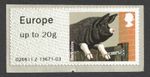 2012 Europe up to 20g. Berkshire Pig. Pigs. Farm Animals Post & Go. UM