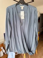 H&M Mama breastfeeding blue Silky top - ( medium new with tags )