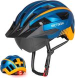 Victgoal Bike Helmet with USB Rechargeable LED Light Removable  L: 57-61 cm