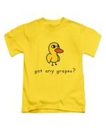 Got Any Grapes Kids T-Shirt Duck Song Childrens Fun Top Meme Viral Meme Top