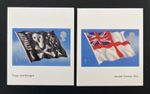 GB 2001 2208 2209 Flags & Ensigns MNH Self Adhesive Booklet Stamps Cut as Photo