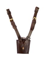 British Sam Browne Leather Sword Frog – Dark Brown