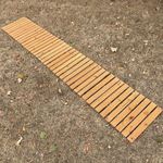 Wooden Garden Path Track Walkway Roll Out Grass Lawn Protector (2.44m Roll)