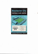 1956 Manchester City v Manchester United Charity Shield Football Programme