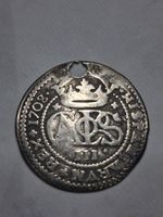 1708 Carlos 111 2 Reales King Charles III The Pretender Spanish Colonial Silver
