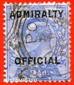 SG. O111. MO40. 2½d Ultramarine Admiralty official Type II. A fine CDS u B85917