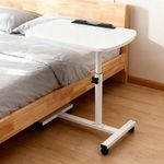 Adjustable Overbed Table with Wheels – 54.6×32 cm, 59.2–88.5 cm