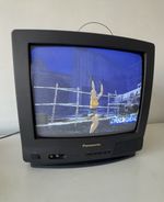 Panasonic 14” Colour CRT TV Retro Gaming TC-14B3R Black