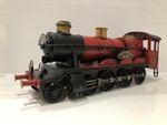 Lesser & Pavey Red Locomotive Metal Tin Steam Train Model Vintage Transport Gift