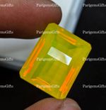 Large Yellow Fire Opal Australian 22 Ct Pixel Cut Loose Gemstone
