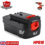 18V 4800mAh Battery for Black & Decker A18 A1718 A18NH A18E HPB18-OPE Firestorm