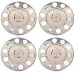 4 pcs 22.5" Polished Stainless Stell Wheel Cover Trims For VOLVO TRUCK-BUS