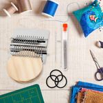 Mini Knit Patch Kit Darning Loom Weaving Tool for Fabric Patch Repair Handheld