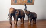 large Hand Carved wooden elephant ornaments