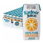 Radnor Pure Orange Juice Cartons - No Straw Needed 60 x 125ml *School Compliant*
