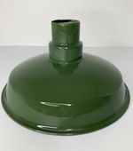 Vintage Green Porcelain Service Station Industrial Light Shade 12"