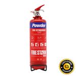 Firestorm 1kg ABC Dry Powder Fire Extinguisher, Bracket, Car Taxi Caravan UKCA