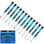 Precision Screwdriver Set Magnetic Tips PC Repair Phillips Slotted 12pc 12625