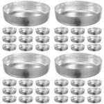 Durable Silver Aluminum Weighing Trays for Accurate Lab Measurements