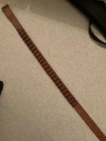 Brady qty 25 12g Cartridge belt - Brown leather brass buckle