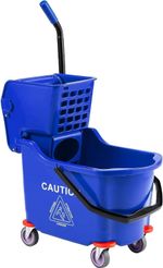 33 L Industrial Mop Bucket Commercial Kentucky Mop and Bucket Set with Wringer 