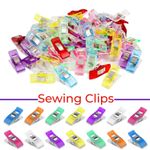 Multicoloured Sewing Clips Plastic Quilting Sewing Multipurpose DIY Paper Crafts