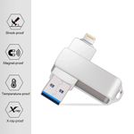 USB 3.0 128GB Dual 3 in 1 USB Flash Drives Memory Stick For iPhone Android