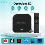 Ottocast E2 Android 13 AIBox *Wireless CarPlay Adapter *Youtube+TK+APP *w/Remote