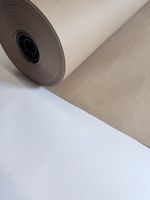 Pure Kraft Paper Roll 900mmx 210m 90gsm Brown Parcel Wrapping Packaging Roll