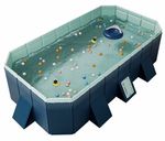 3m Extra Large Foldable Non-Inflatable Pool Kids Adults Pets Backyard Garden New