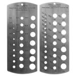  Drill Bit Gauge metric Imperial  1/16 -1/2" & 1-13mm set of 2 stainless steel