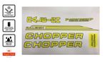 Raleigh Chopper Mk2 - Yellow sticker set -Sticker old school Restoration
