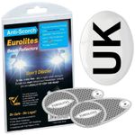 Eurolites Headlight Deflectors Headlamp Converters & UK Adhesive Sticker EU Car