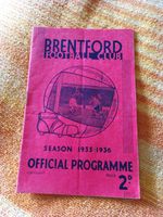 BRENTFORD v Aston Villa 21/9/1935 1935/1936 - PRE-WAR football programme (1)