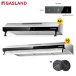 GASLAND 60/90 cm Wall Visor Cooker Hood Kitchen Extractor Fan 3 Speeds air Flow